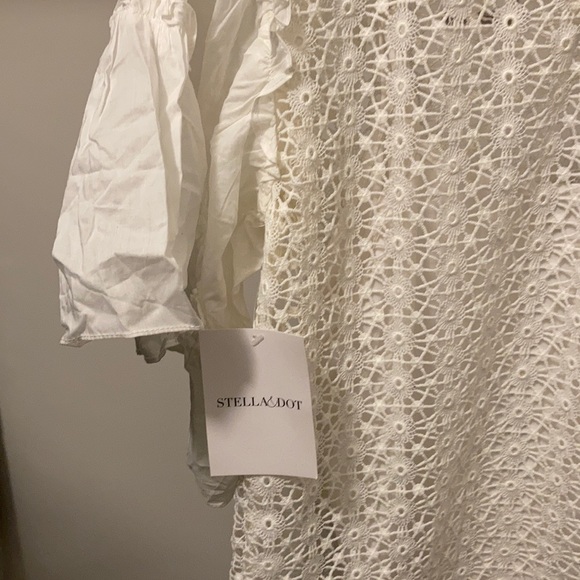Stella&dot Gertie Top.  White.  S. - Picture 4 of 4
